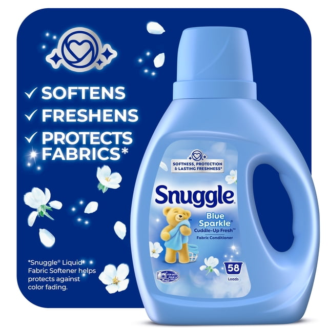 Snuggle Blue Sparkle Cuddle-Up Fresh Liquid Fabric Conditioner, 1160 g