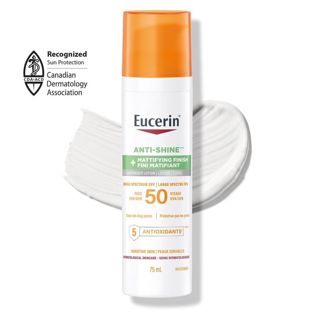 Eucerin Sun Anti-Shine SPF 50 Face Sunscreen, 75 g