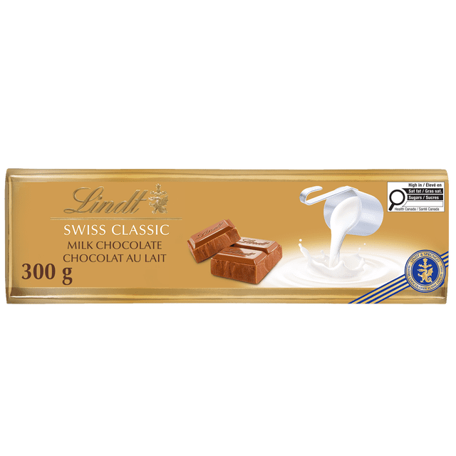 Lindt Swiss Classic Gold Milk Chocolate Bar 300g