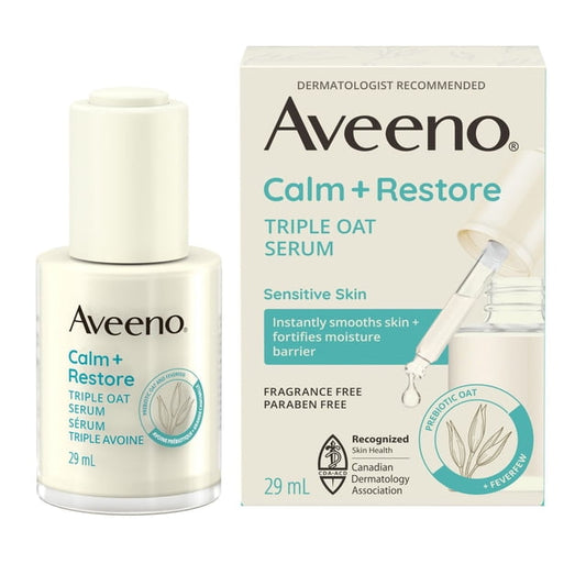 Aveeno Calm + Restore Triple Oat Face Serum, 29 g