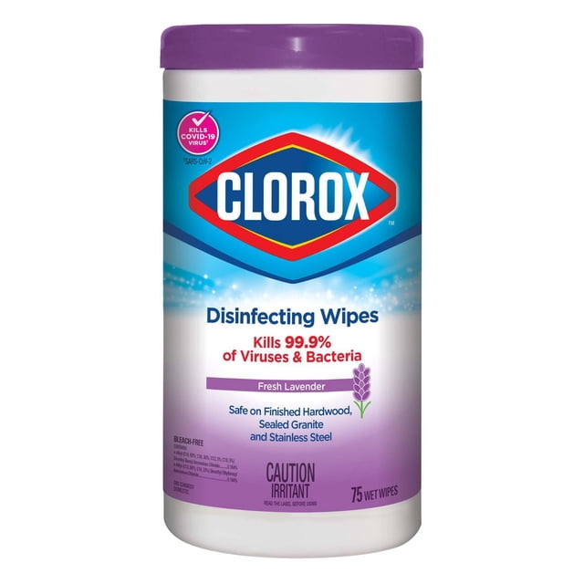 Clorox Lavender Disinfecting Wipes, 400 g, 75 Count