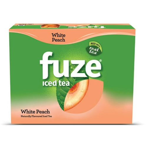 Fuze Iced Tea White Peach 12 x 341 mL Cans