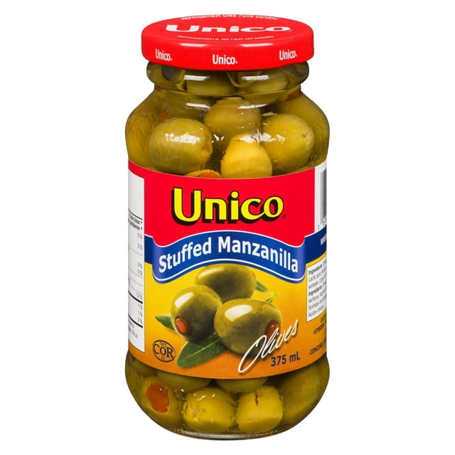 Unico Stuffed Manzanilla Olives, 375 g