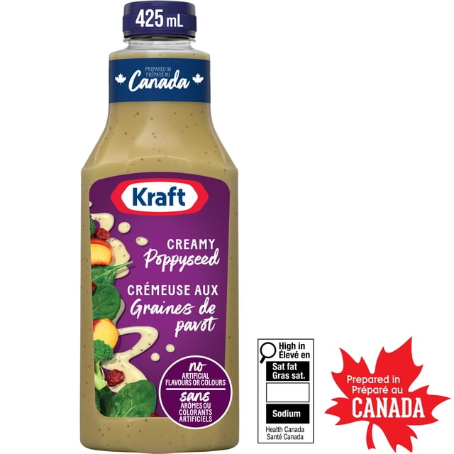 Kraft Creamy Poppyseed Salad Dressing, 425 g