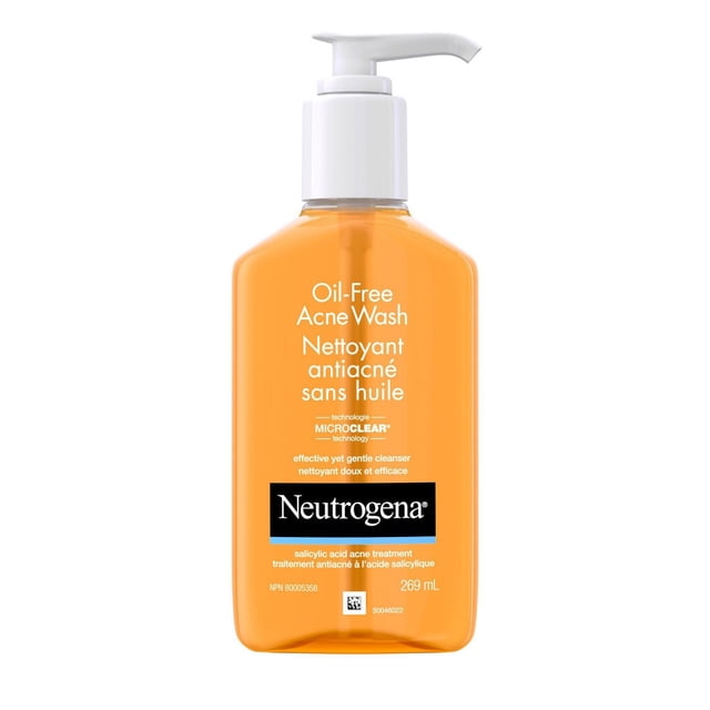 Neutrogena Oil-Free Acne Wash 2% Salicylic Facial Cleanser, 269 g