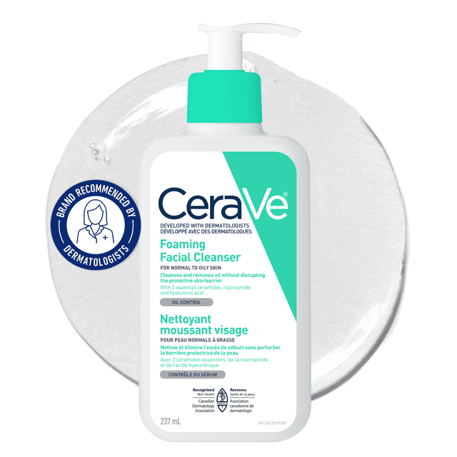 CeraVe Foaming Gel Small Size Facial Cleanser, 237 g