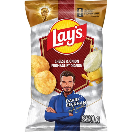 Lay's Cheese & Onion Potato Chips, 220 g