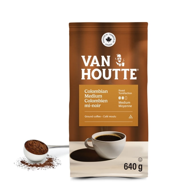 Van Houtte Colombian Medium Ground Coffee 640g, 640 g