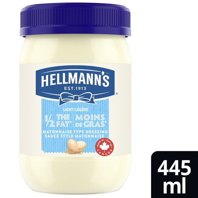 Hellmann's Light Half Fat Small Jar Mayonnaise-Type Dressing, 445 g