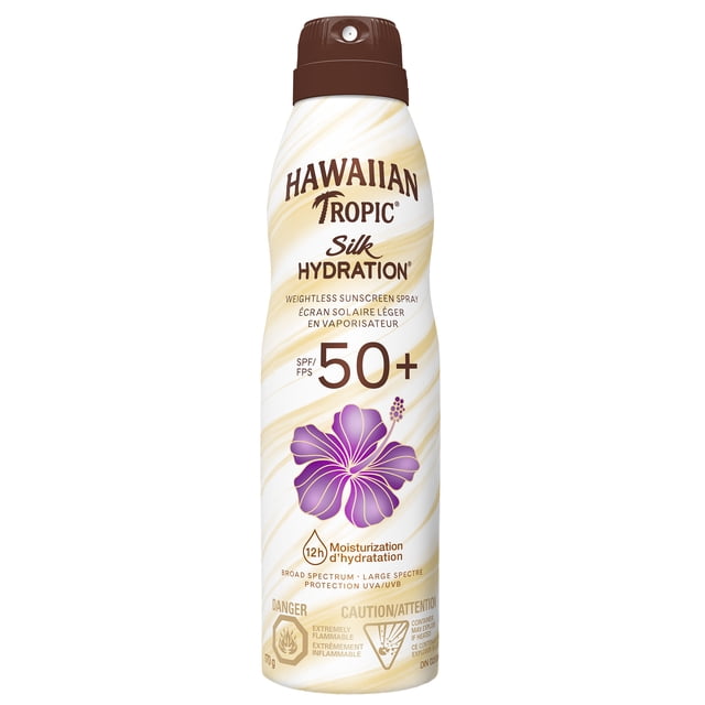 Hawaiian Tropic Silk Hydration Weightless SPF 30 Sunscreen Spray, 170 g