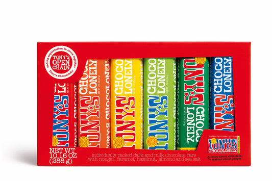 Tony S Chocolonely Chocolate Bar Variety Pack 6 Bars