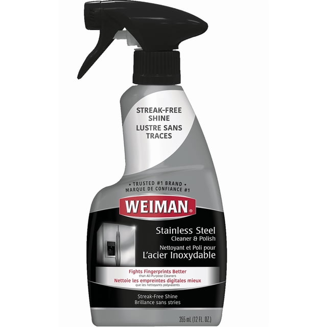 Weiman Stainless Steel Cleaner and Polish Spray, 355 g