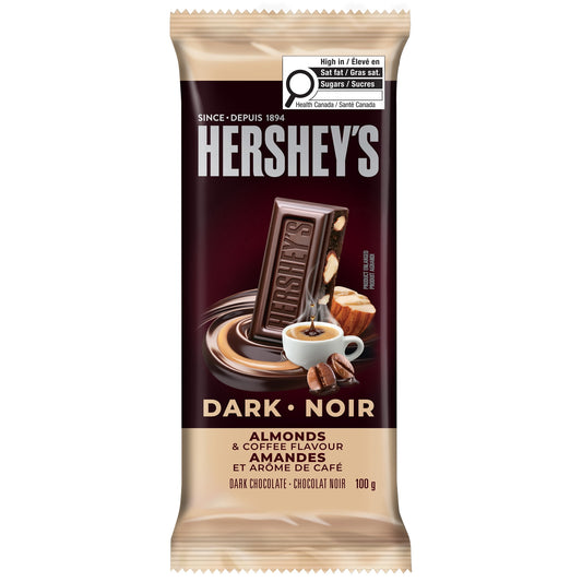 HERSHEY'S Signature Dark Almonds Coffee Bar 100g