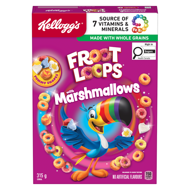 Kellogg's Froot Loops with Marshmallow Cereal, 315 g
