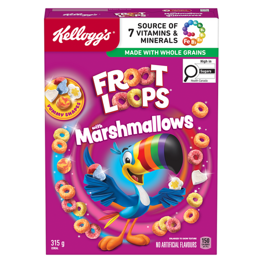 Kellogg's Froot Loops with Marshmallow Cereal, 315 g
