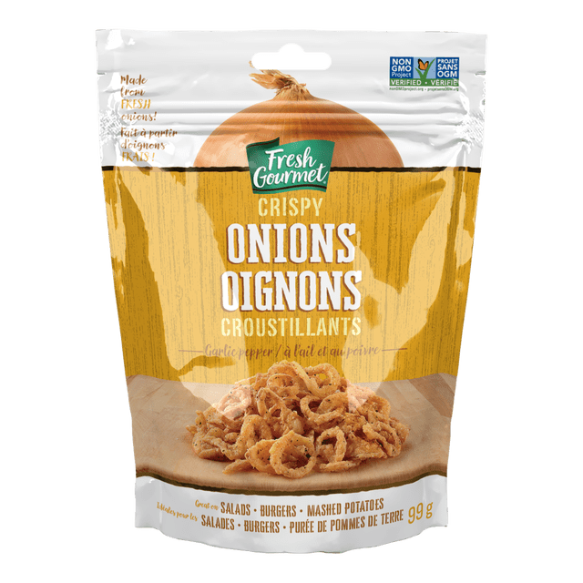 Fresh Gourmet Garlic Pepper Crispy Onions Salad Topping, 99 g