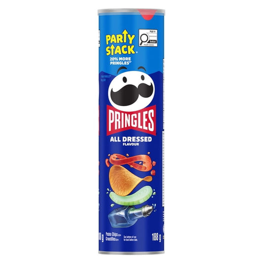 Pringles Party Stack All Dressed Potato Chips, 188 g