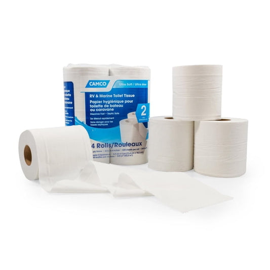 Camco RV TST 2-Ply Toilet Paper, 400 g, 4 Count