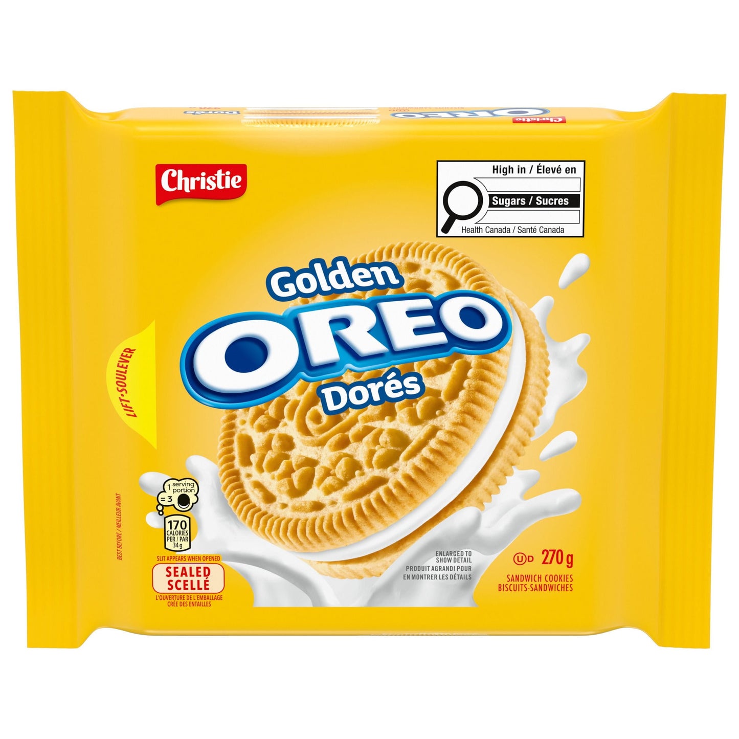 OREO Golden Vanilla Sandwich Cookies 270g