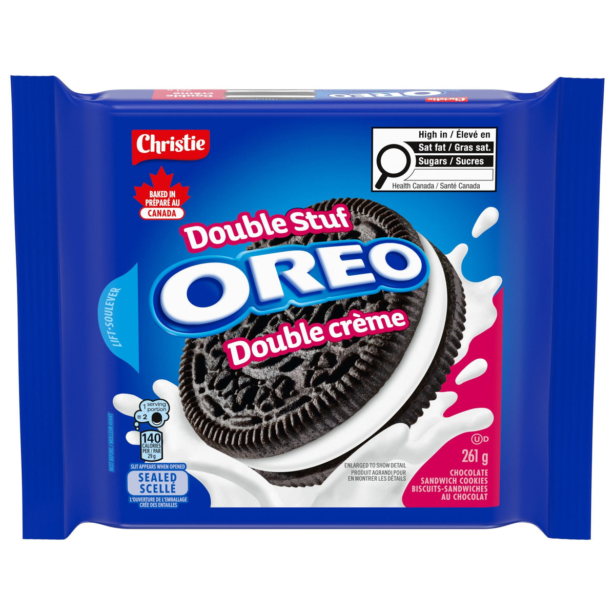 OREO Double Stuf Chocolate Sandwich Cookies 261g