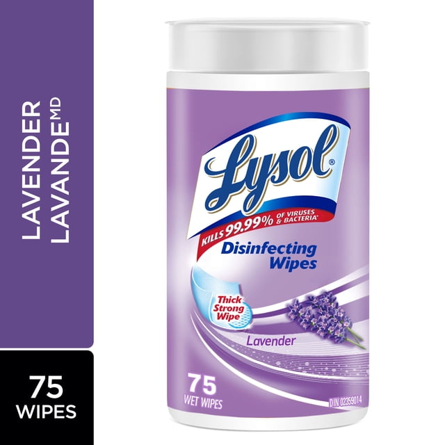 Lysol Lavender Disinfecting Wipes, 400 g, 75 Count