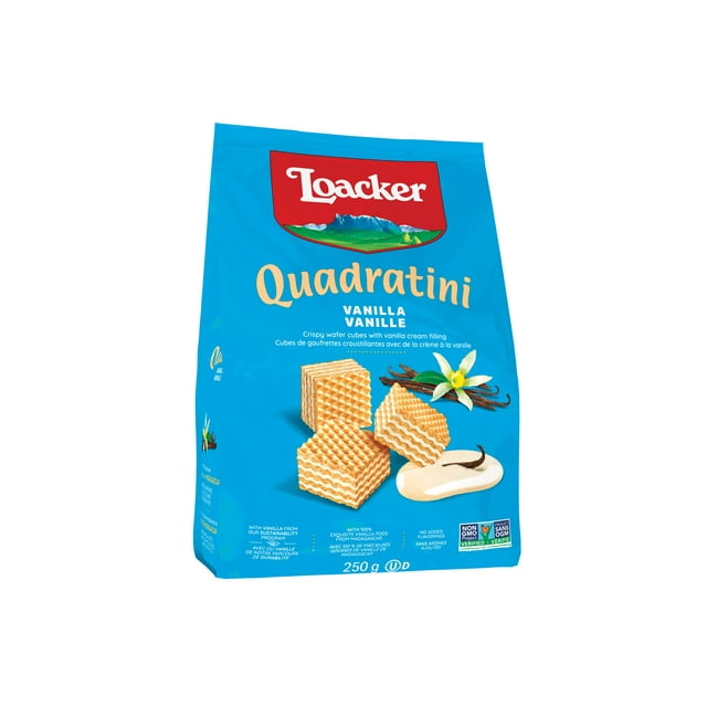 Loacker Quadratini Vanilla Wafer Cookies 250g