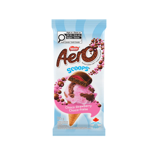AERO Scoops Choco Strawberry Milk Chocolate Strawberry Ice Cream Flavoured Filling