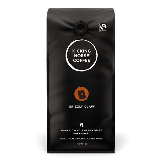 Kicking Horse Grizzly Claw Dark Roast Whole Bean Coffee 454g, 454 g