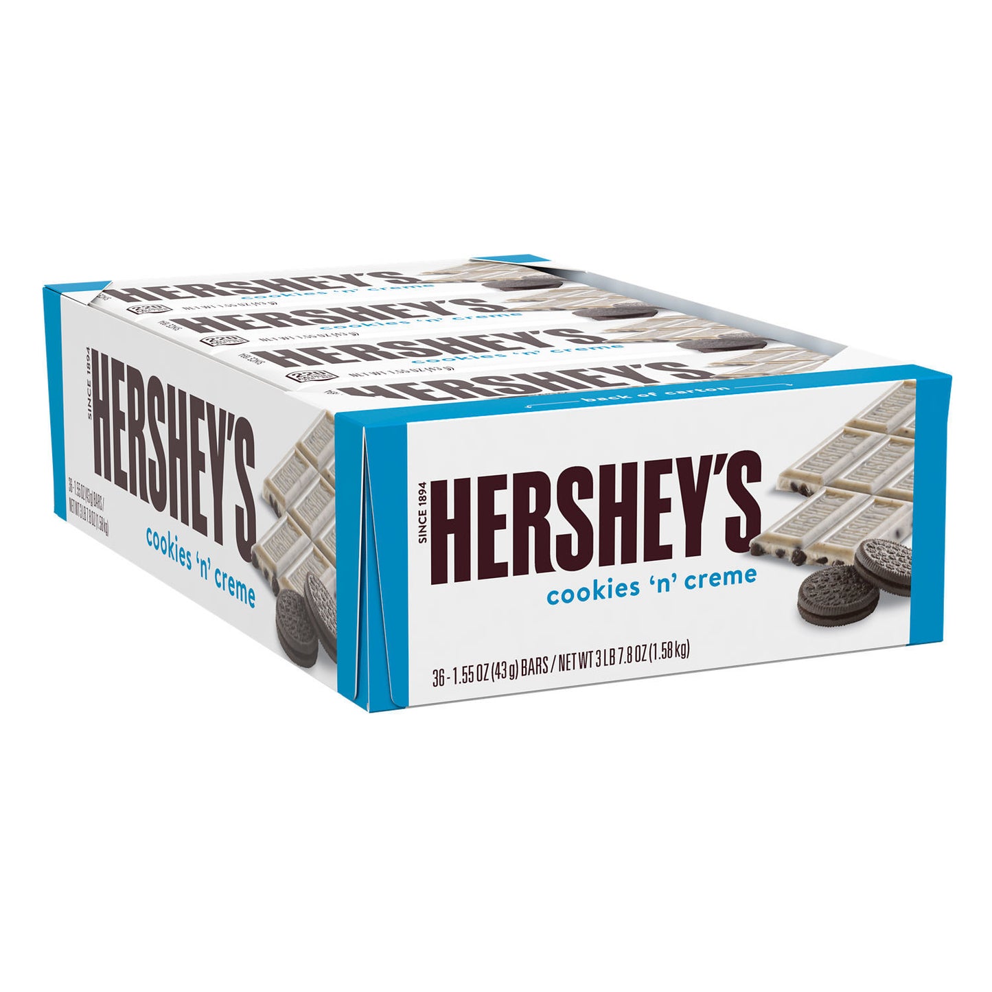 HERSHEY'S Cookies 'N' Creme Candy Bars 172g