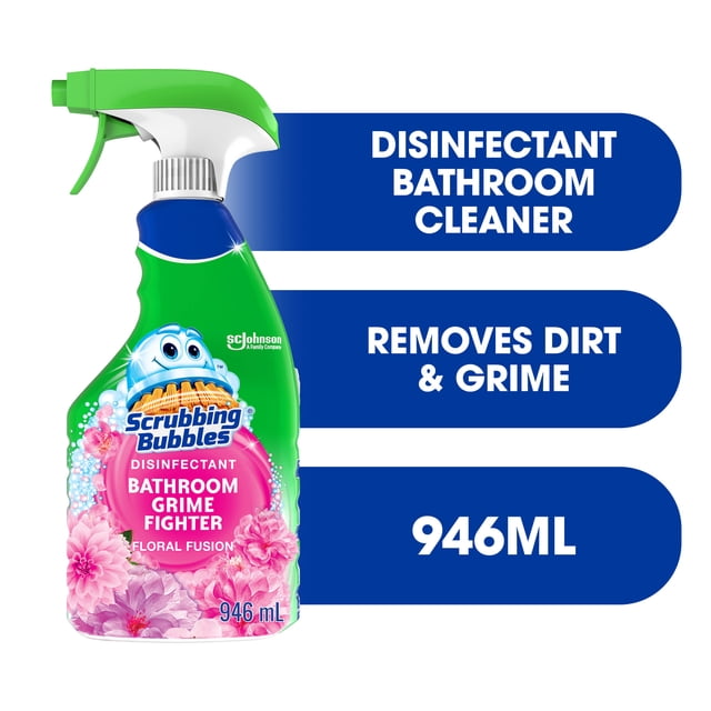 Scrubbing Bubbles Bathroom Disinfectant Floral Fusion Cleaner Spray, 946 g