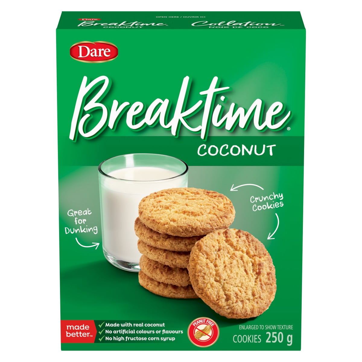 Dare Breaktime Coconut Crunchy Cookies 250g