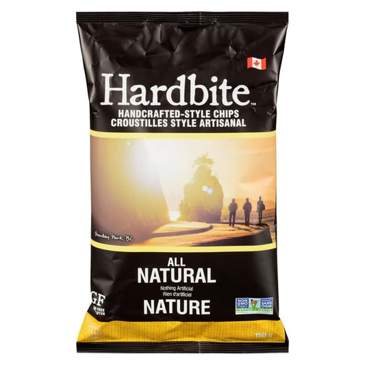 Hardbite All Natural Kettle Cooked Potato Chips, 150 g