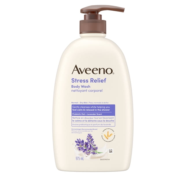 Aveeno Stress Relief Value Size Body Wash, 975 g