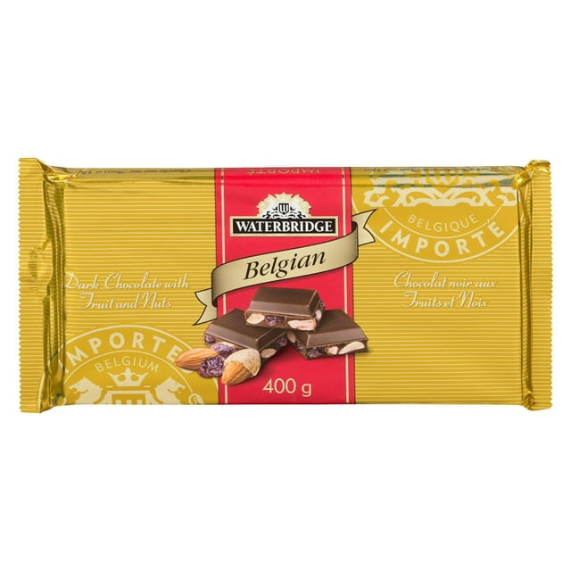 Waterbridge Dark Chocolate Bar With Fruit And Nuts 400g