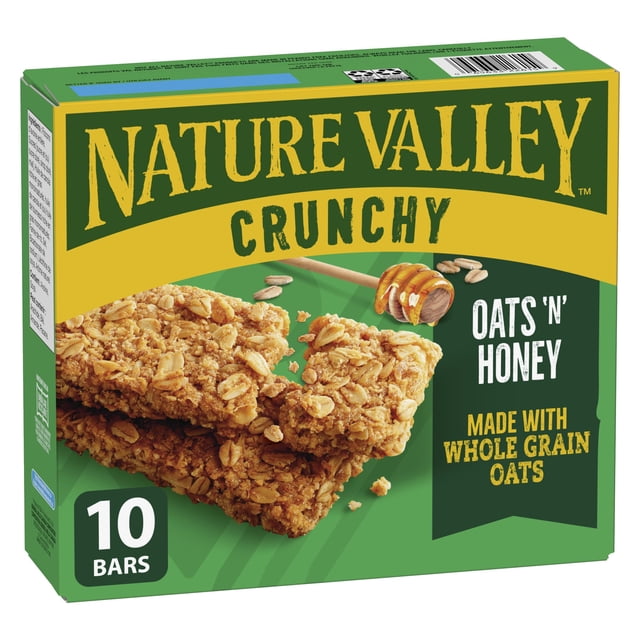 Nature Valley Crunchy Oats 'n' Honey Granola Bars, 420 g, 10 Count