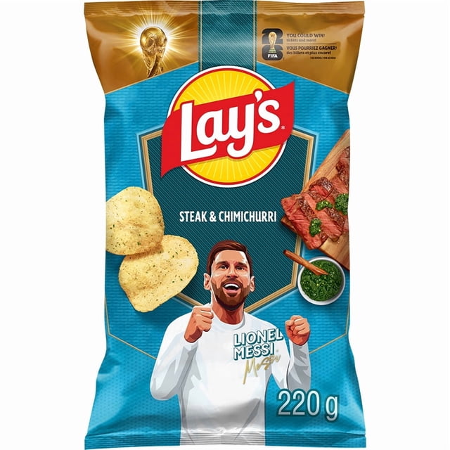 Lay's Steak & Chimichurri Potato Chips, 220 g