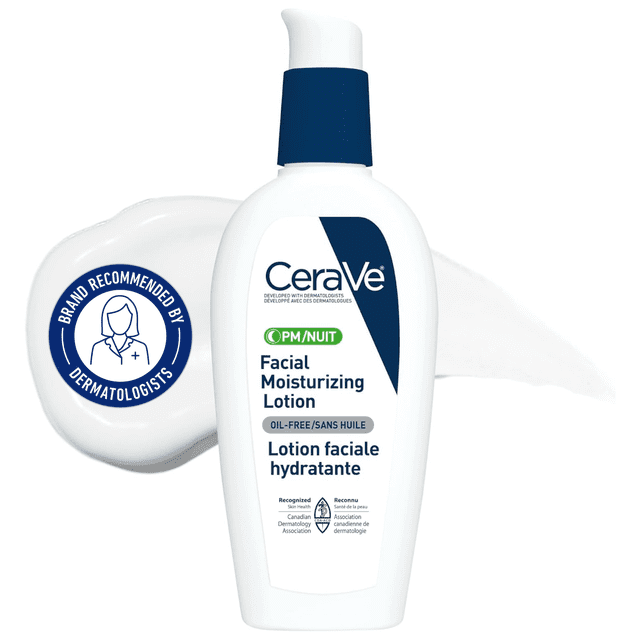 CeraVe PM Facial Moisturizing Niacinamide Lotion, 89 g