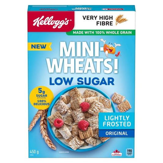 Kellogg's Mini-Wheats Low Sugar Cereal, 450 g