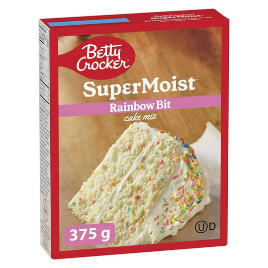 Betty Crocker Super Moist Rainbow Bit Cake Mix 375g