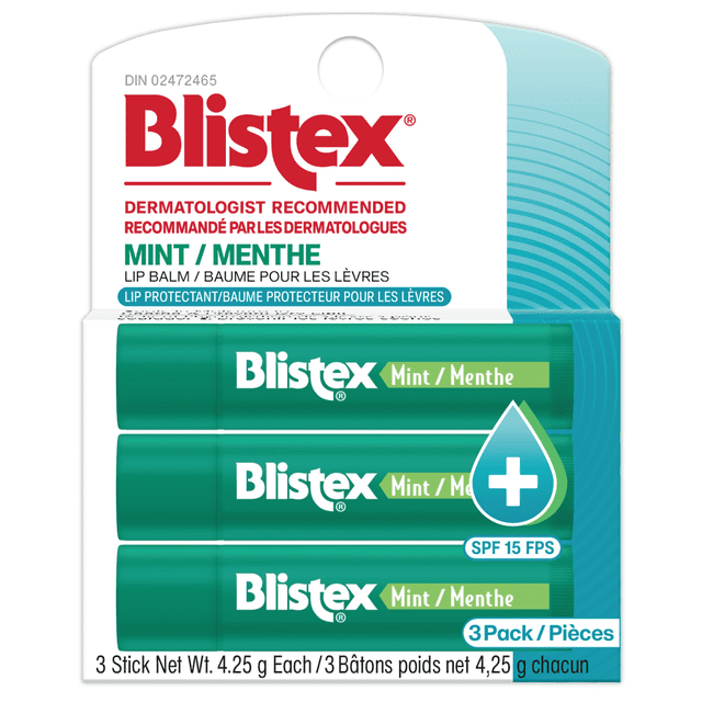 Blistex Mint Value Pack Lip Balm, 13 g, 3 Count