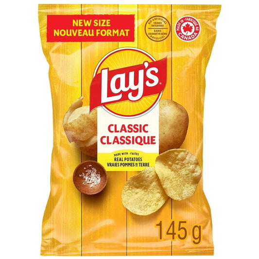 Lay's Classic (New Size) Potato Chips, 145 g