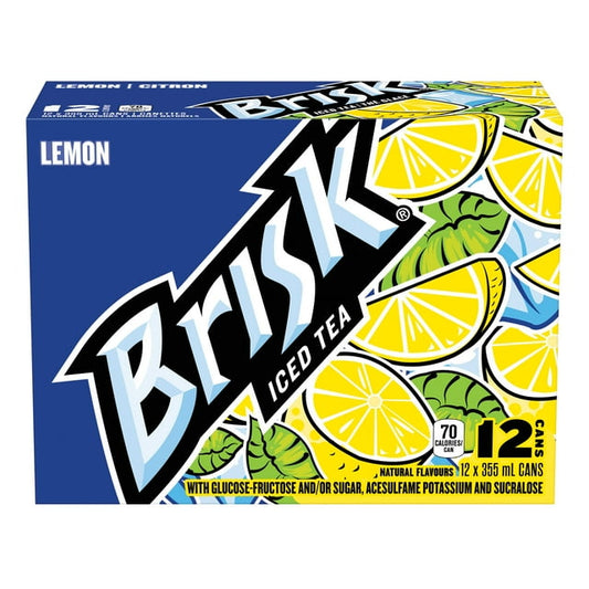 Brisk Lemon Iced Tea 12 x 355 mL Cans