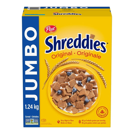 Post Shreddies Original Jumbo Cereal, 1240 g