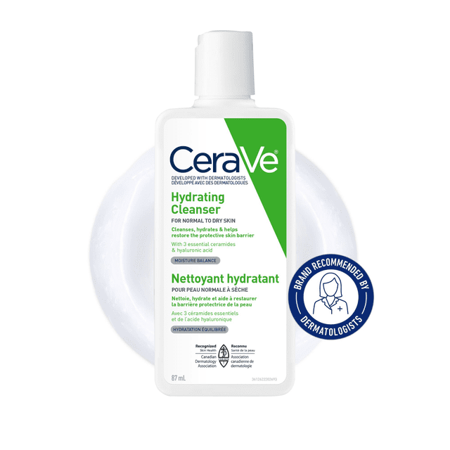 CeraVe Hydrating Travel Size Cleanser, 87 g