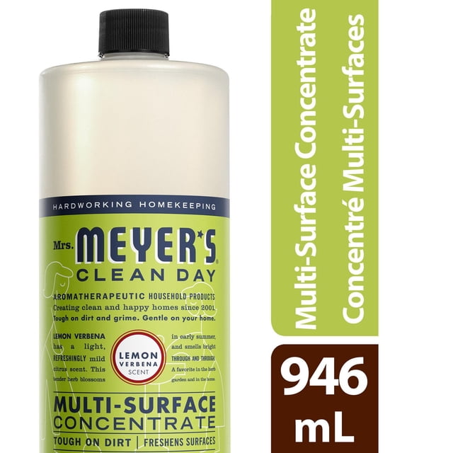 Mrs. Meyer's Clean Day Lemon Verbena Concentrate All Purpose Cleaner, 946 g