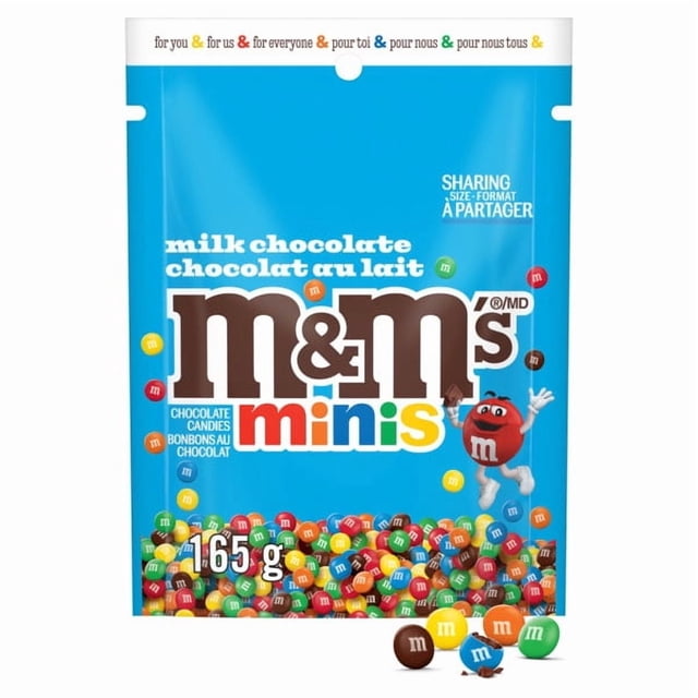 M&M'S Mini Milk Chocolate Candies Sharing Bag 165g