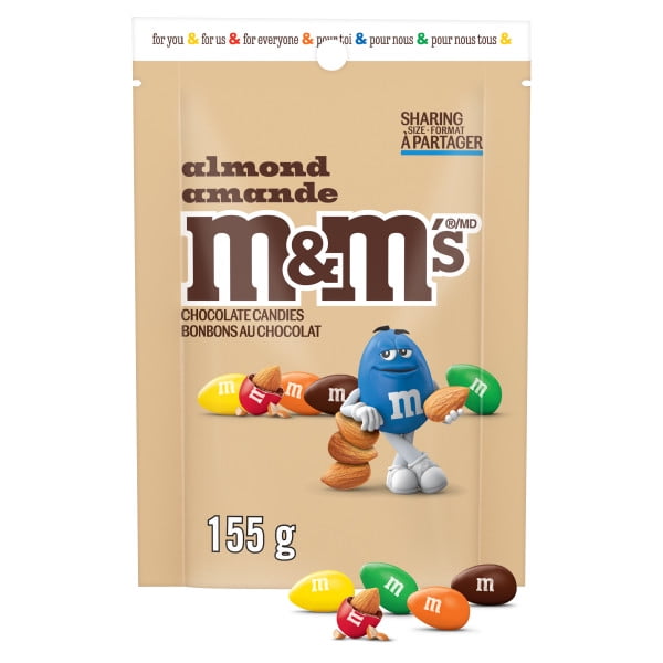 M&M'S Almond Milk Chocolate Candies Sharing Bag 155g