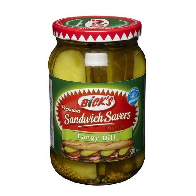 Bick's Sandwich Savers Tangy Dill Pickles, 500 g