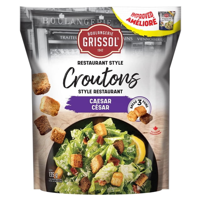 Boulangerie Grissol Restaurant Style Caesar Croutons, 135 g