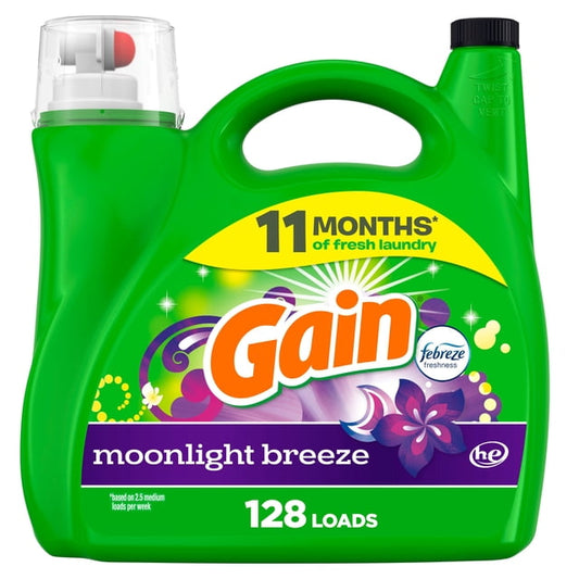Gain Moonlight Breeze Club Size Liquid Laundry Detergent, 5440 g